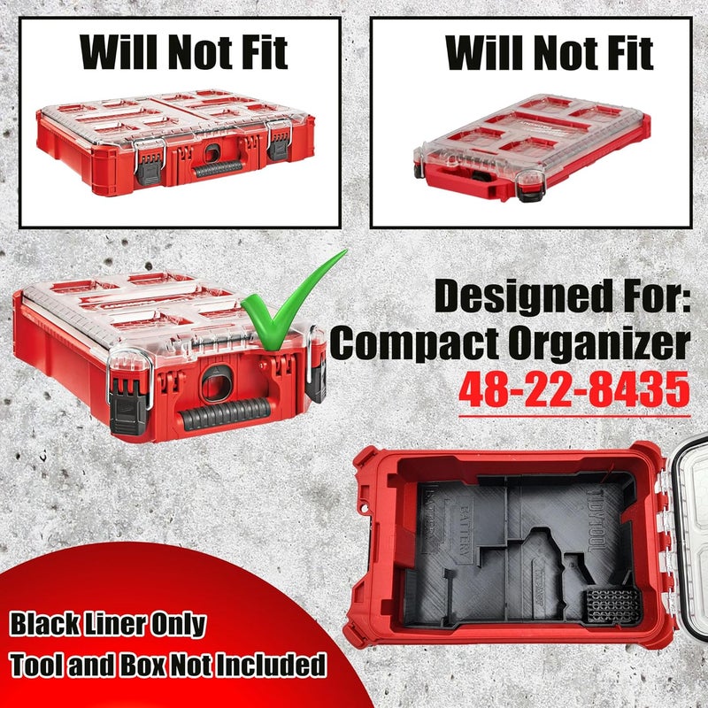 TidyTool Tidy Tool Drill Driver Organizer for Milwaukee M18 Combo Drill/Driver and Impact Set - Image 3